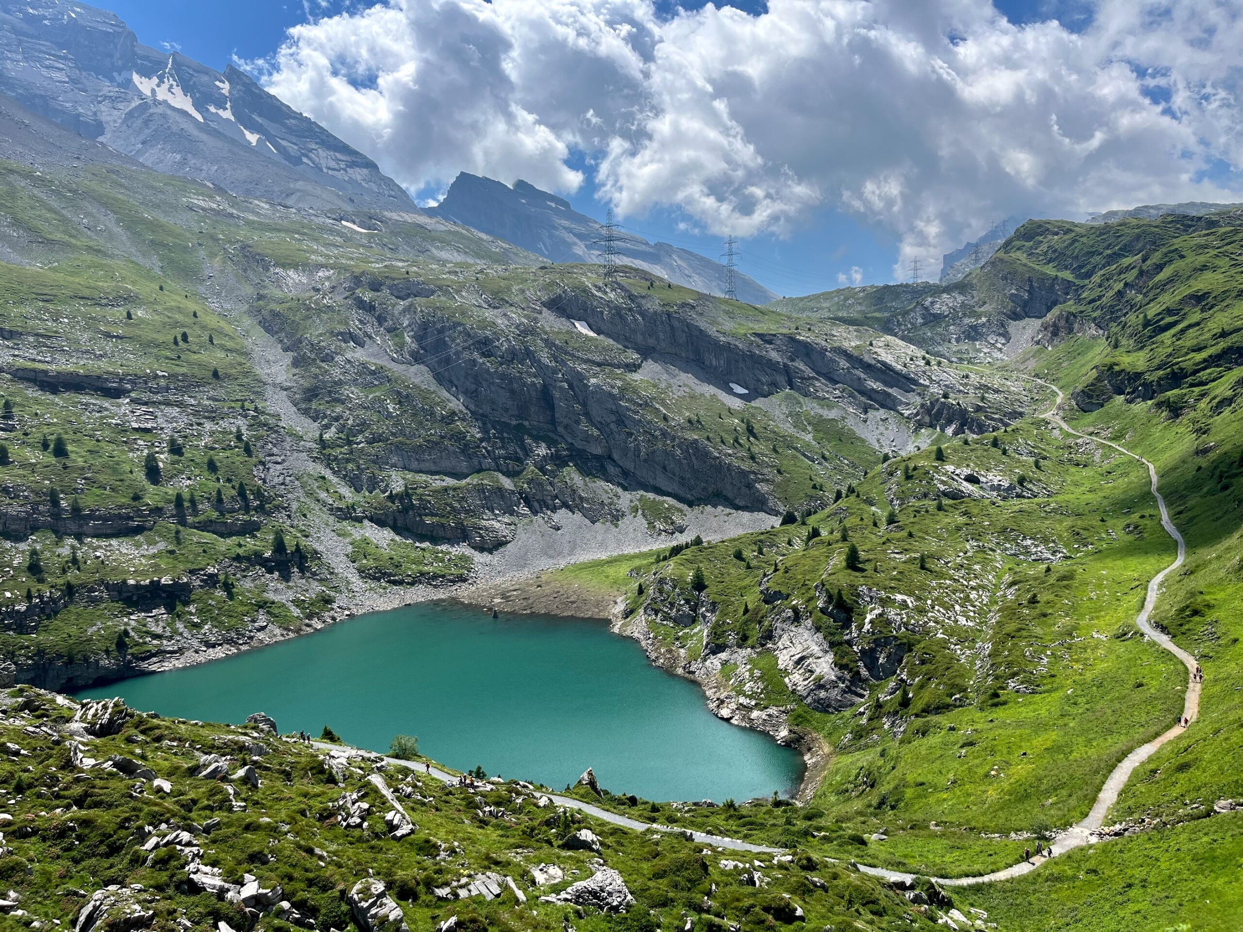 Gemmipass Wanderung Luftseilbahn Sunnb El Bei Kandersteg